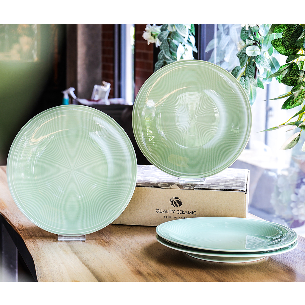 ชุดจานกลมปากบาน 21.5 ซม. แพ็ค 4 ชิ้น
